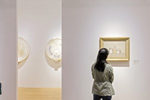Ed Ruscha and Giorgio Morandi, <a href='/art-galleries/gagosian-gallery/' target='_blank'>Gagosian</a>, Art Basel in Hong Kong (29–31 March 2019). Courtesy Ocula. Photo: Charles Roussel.